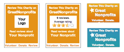 GreatNonprofits Review and Top-Rated Badges