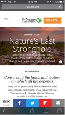 Nature Conservancy- Nonprofit Marketing