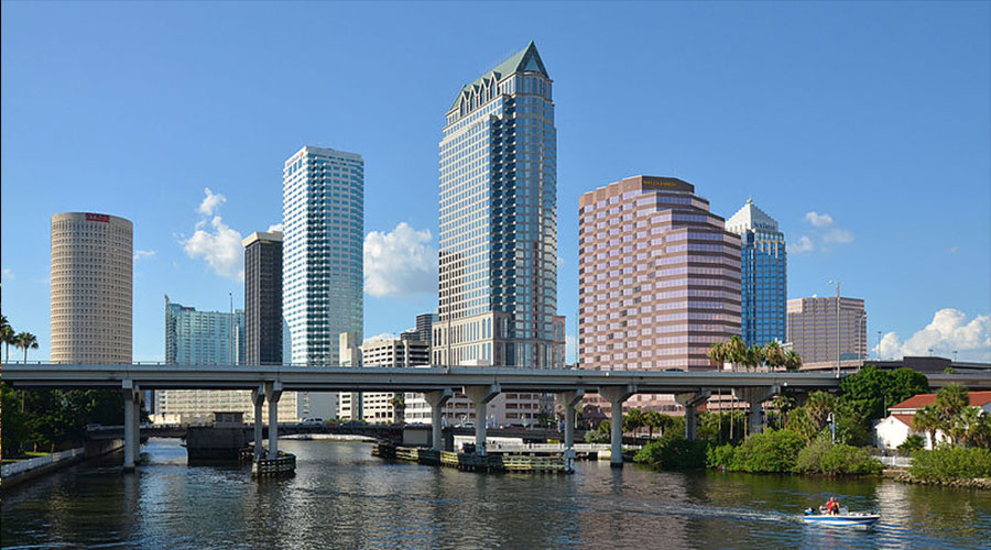 Tampa Skyline by Clement Bardot via Wikimedia Commons