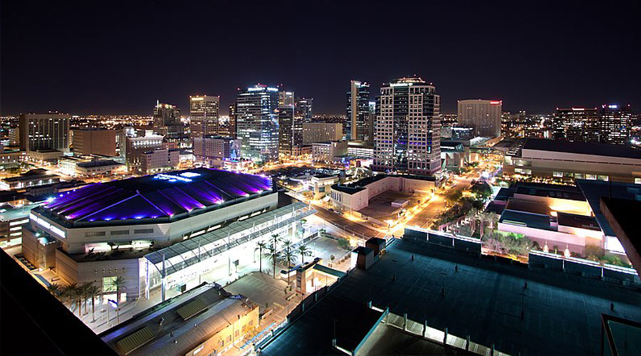 Phoenix Arizona Skyline by Allan Stark