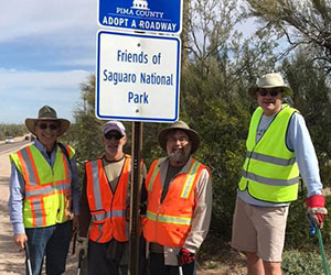 Volunteers doing a clean-up at the-park Friends of Saguaro National Park Inc