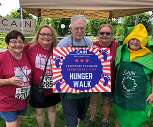 CAIN Volunteers at a Hunger Walk Churches Active in Northside