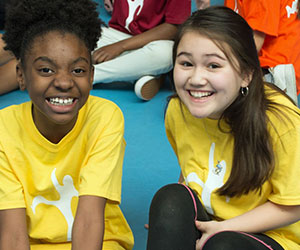 kids practicing for a performance North Carolina Arts in Action