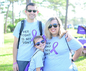 Family volunteers at an event Epilepsy Association of Central Florida Inc