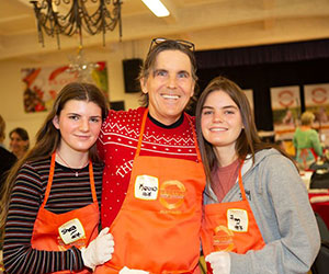 Volunteers at an outreach Organic Soup Kitchen