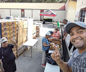 Volunteers preparing for an outreach Orlando Dream Center inc.